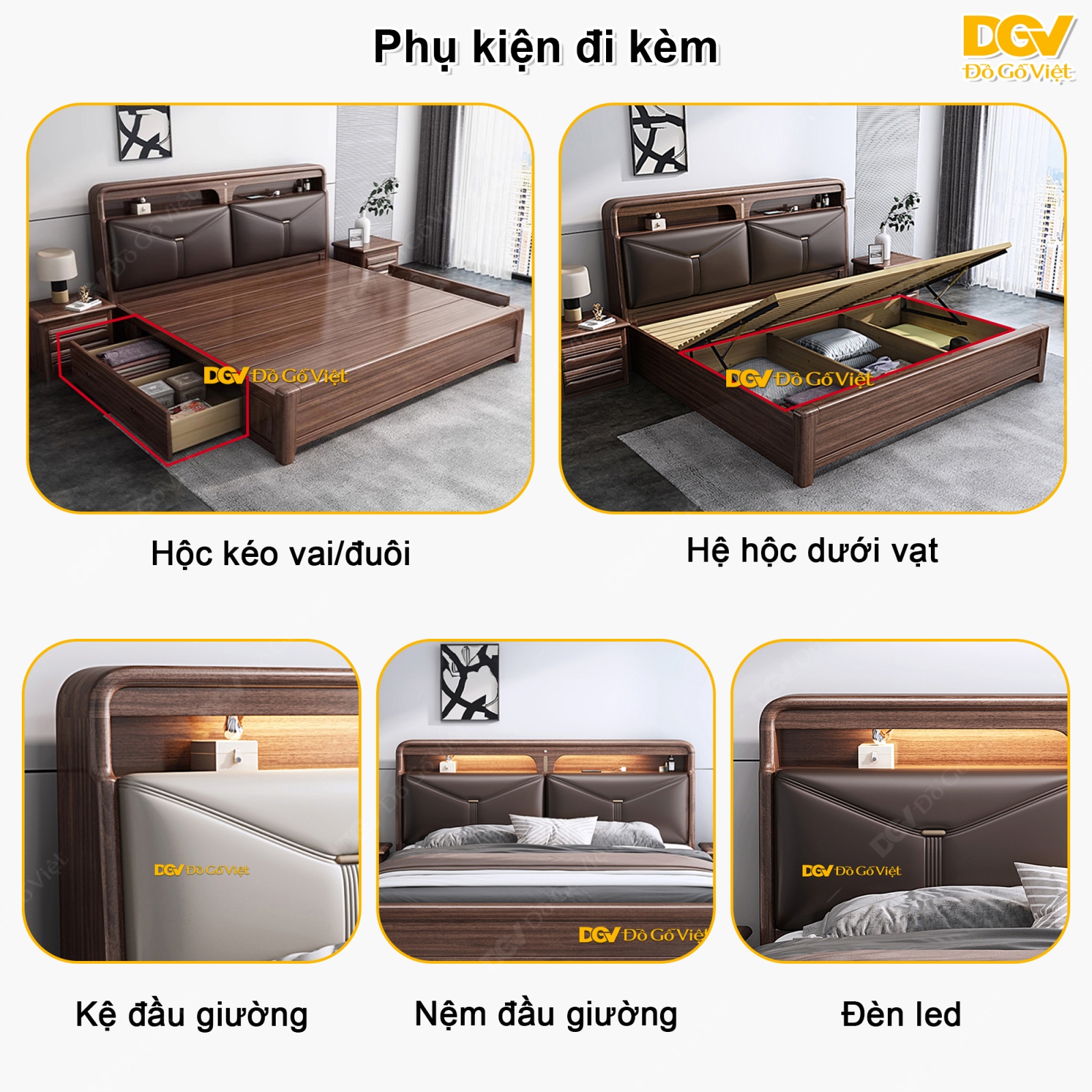 Giường Ngủ Gỗ Tự Nhiên