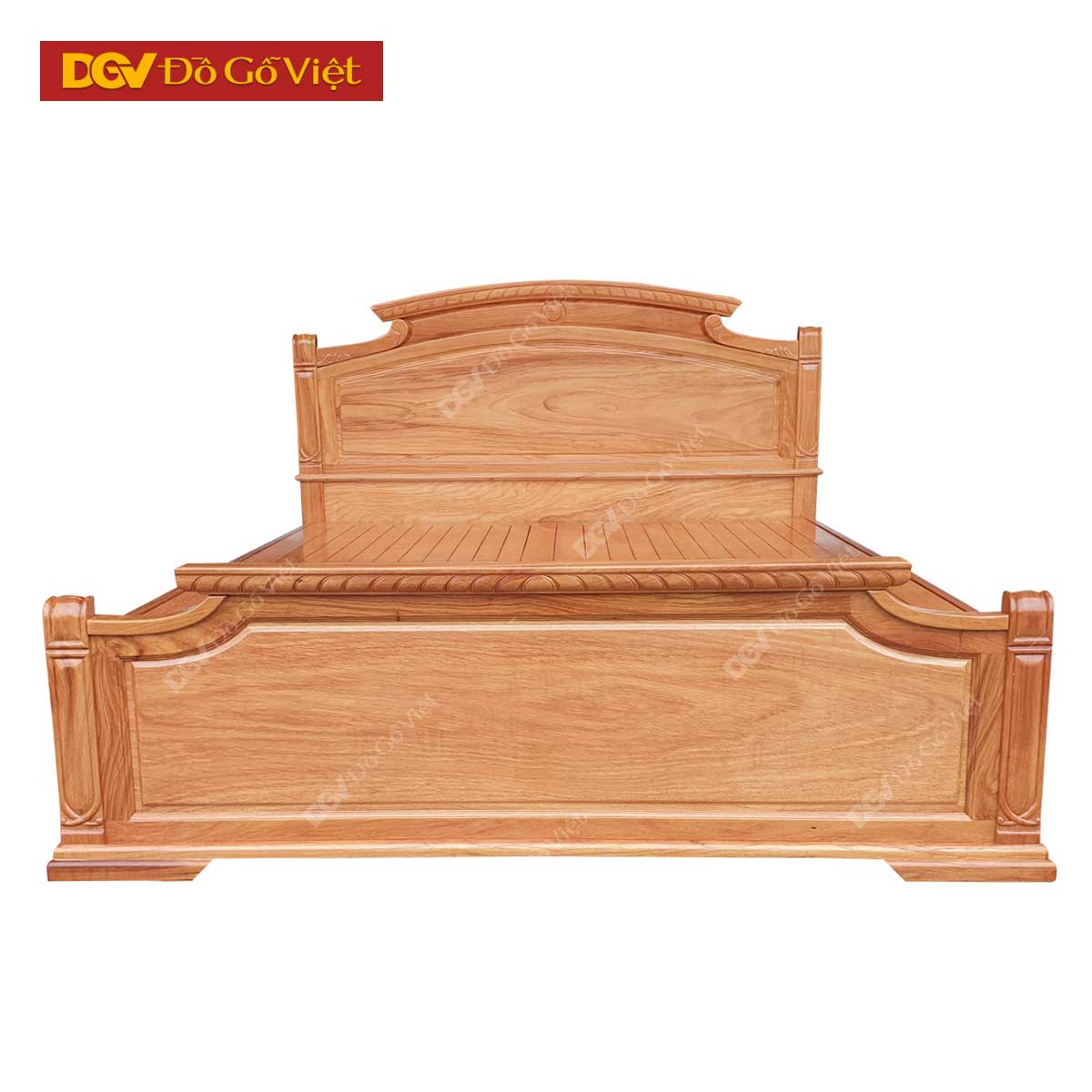 Giường Ngủ Gỗ Gõ Đỏ Đầu Rẻ Quạt Vạt Phản Đẹp Giá Rẻ