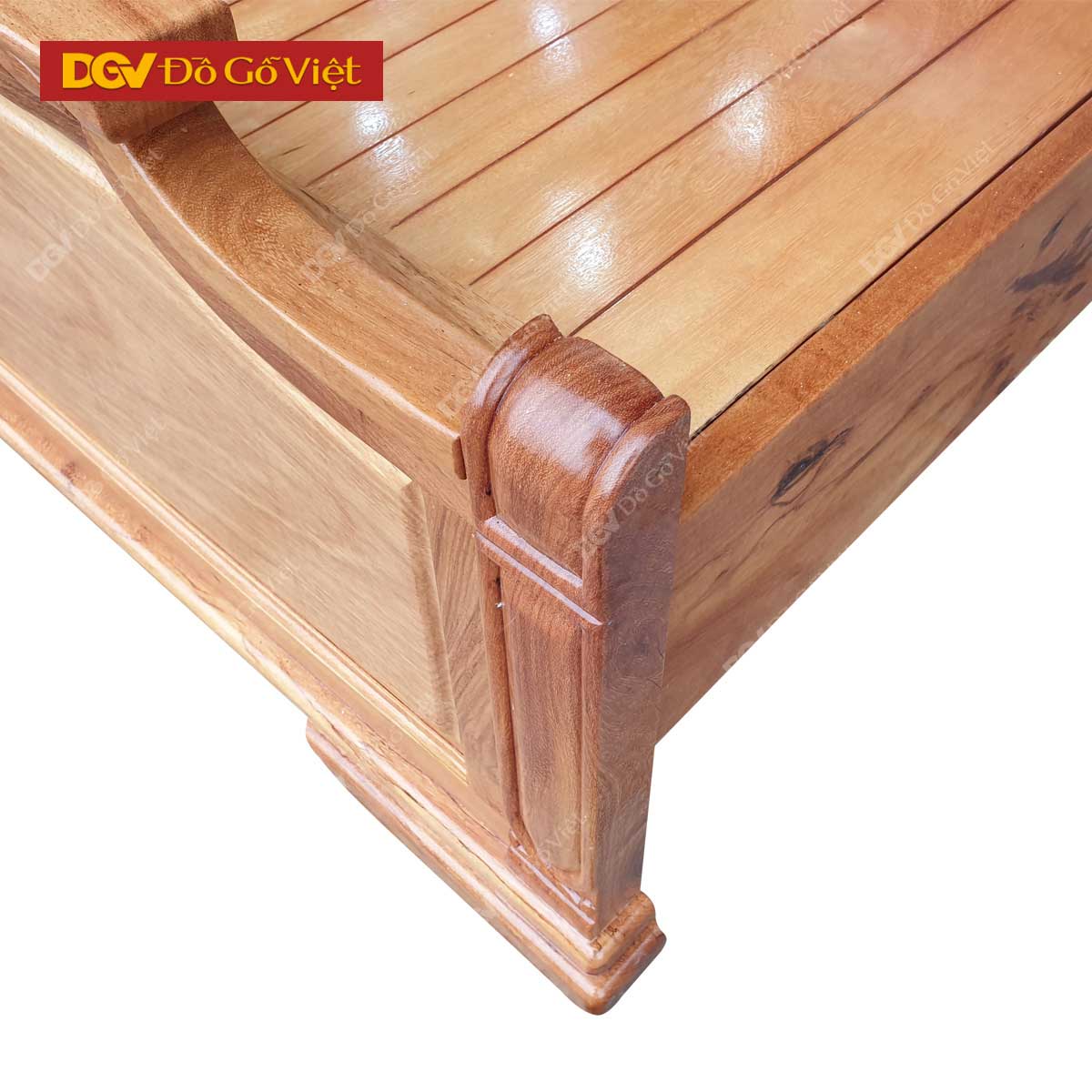 Giường Ngủ Gỗ Gõ Đỏ Đầu Rẻ Quạt Vạt Phản Đẹp Giá Rẻ