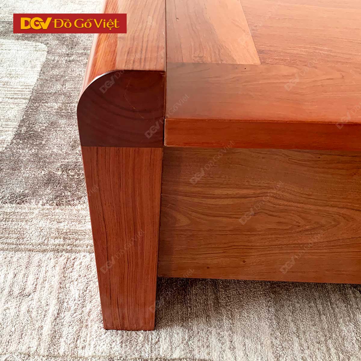 Giường Ngủ Gỗ Vân Hương Đá Pano Đẹp Giá Rẻ