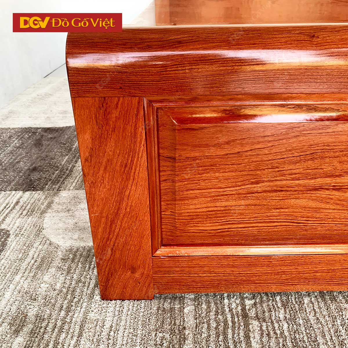 Giường Ngủ Gỗ Vân Hương Đá Pano Đẹp Giá Rẻ