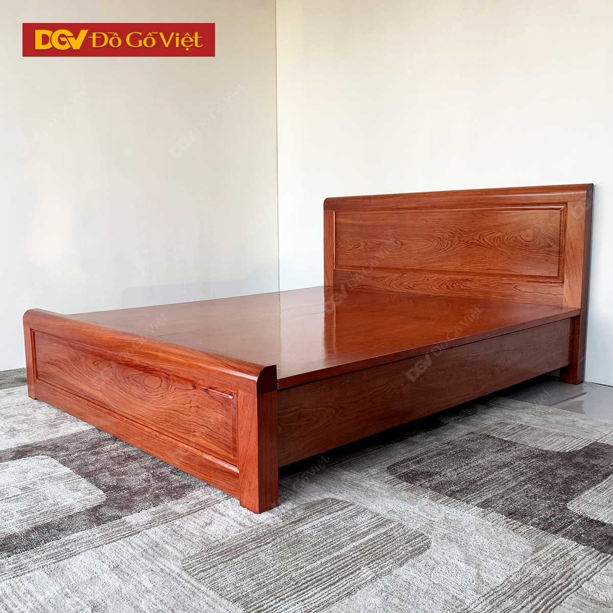 Giường Ngủ Gỗ Vân Hương Đá Pano Đẹp Giá Rẻ