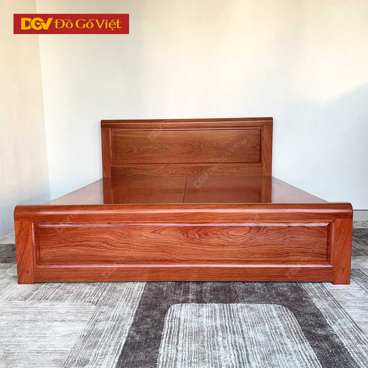 Giường Ngủ Gỗ Vân Hương Đá Pano Đẹp Giá Rẻ