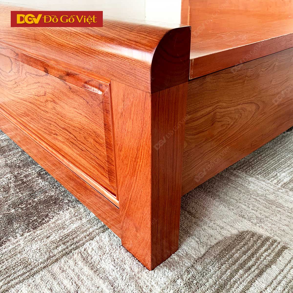 Giường Ngủ Gỗ Vân Hương Đá Pano Đẹp Giá Rẻ