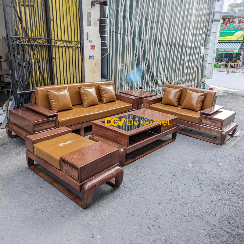 Sofa Gỗ Sồi Nga Phòng Khách 2 Băng Dài Đẹp Giá Rẻ 2024 (1).jpg