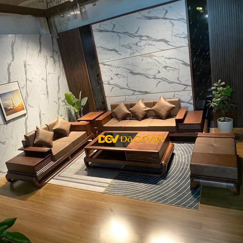 Sofa Gỗ Sồi Nga Phòng Khách 2 Băng Dài Đẹp Giá Rẻ Vế Trái (7).jpg