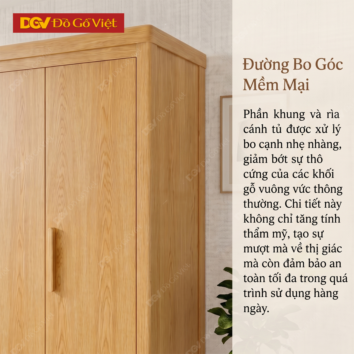 Tủ Quần Áo Tự Nhiên Vân Sồi Đa Cánh Kèm Cụm Ngăn Kéo Giá Rẻ