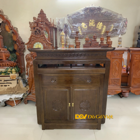 Án Gian Gỗ Sồi Màu Nâu Cổ Điển Kiểu Trơn Tối Giản Giá Tốt