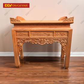 Bàn Thờ Án Gian Gỗ Gõ Đỏ Tự Nhiên Mẫu Như Ý 1m27
