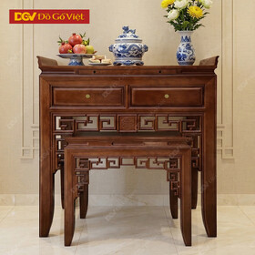 Án Gian Thờ Đẹp Họa Tiết Đơn Giản Cho Phòng Thờ Gia Tiên