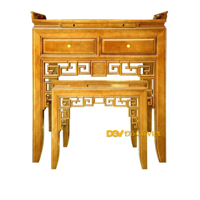 Án Gian Thờ Gia Tiên Gỗ Sồi Tự Nhiên Bền Đẹp Giá Rẻ