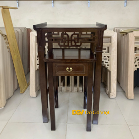 Án Gian Thờ Gỗ Tự Nhiên Cặp 2 Chiếc Sơn Màu Nâu Trầm Đẹp