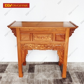 Bàn Cúng 1 Tầng Gõ Đỏ Cao Cấp Đẹp Giá Rẻ