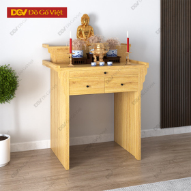 Bàn Cúng 2 Tầng Gỗ MDF Lõi Xanh Chống Ẩm Chống Trầy Đẹp Mới 2025