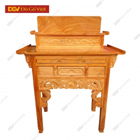 Bàn Cúng Gia Tiên 2 Tầng Gỗ Gõ Đỏ Nhóm 1 Cao Cấp Giá Tốt