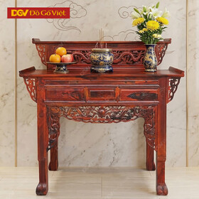 Bàn Cúng Gia Tiên 2 Tầng Gỗ Muồng 1m35 Tiêu Chuẩn Giá Tốt