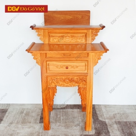 Bàn Cúng Nhỏ Gỗ Gõ Đỏ Cao Cấp Đẹp 88cm