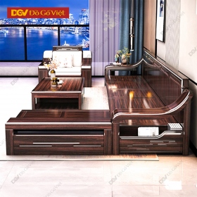 Bàn Ghế Sofa Gỗ Giá Rẻ Kiểu Trơn Hiện Đại Vân Gỗ Mộc Đẹp