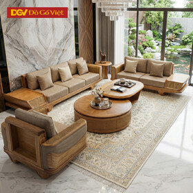 Bàn Ghế Sofa Gỗ Gõ Đỏ Thịt Sang Trọng Đẳng Cấp Biệt Thự