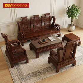Bàn Ghế Sofa Gỗ Hương Đá Chân Quỳ Bề Thế Chạm Khắc Tinh...
