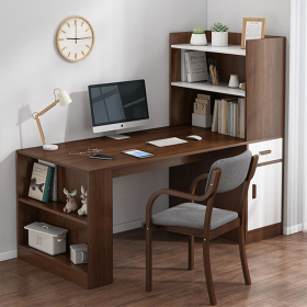 Bàn Làm Việc Có Kệ Sách Bên Trái Gỗ MDF Lõi Xanh Cao Cấp Đẹp Rẻ