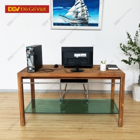 Bàn Làm Việc Gỗ Tếch Tự Nhiên 1m4