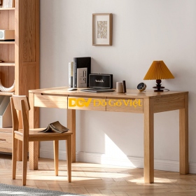 Bàn Làm Việc Gỗ Tự Nhiên Có Hộc Ngăn Kéo Tiện Lợi Kiểu Đẹp