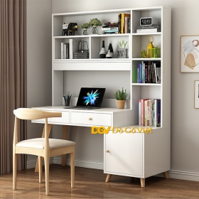 Bàn Làm Việc Tại Nhà Có Kệ Sách Gỗ MDF Lõi Xanh Mẫu Mới Đẹp