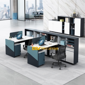 Bàn Làm Việc Văn Phòng Theo Nhóm Hiện Đại Gỗ MDF Mẫu Mới