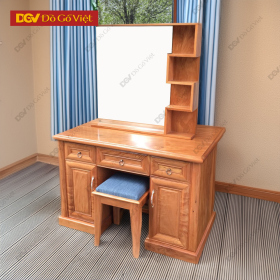 Bàn Phấn Gỗ Đinh Hương 1m Mẫu ZICZAC Sang Trọng 2025