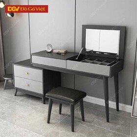 Bàn Phấn Hiện Đại Kính Mở Gập Kết Hợp Bàn Làm Việc 1 Hộc Kệ