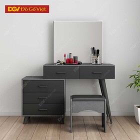 Bàn Phấn Kiểu Hiện Đại Màu Xám Có Ngăn Hộc Kéo Đa Năng