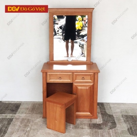 Bàn Phấn Trang Điểm Gỗ Đinh Hương Kính Vuông Đẹp Giá Rẻ