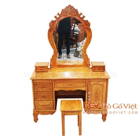 Bàn Phấn Trang Điểm Gỗ Gõ Đỏ