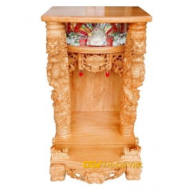 Bàn Thần Tài Ông Địa 6 Tấc Cột 12 Gõ Đỏ Đẹp Giá Rẻ