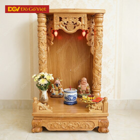 Bàn Thần Tài Ông Địa Nhỏ Gỗ Gõ Đỏ Đep Giá Rẻ