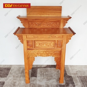 Bàn Thờ 2 Tầng Gỗ Gõ Đỏ Cao Cấp Đẹp Giá Rẻ 1m07