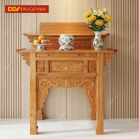 Bàn Thờ 2 Tầng Gỗ Gõ Đỏ Cao Cấp Đẹp Giá Rẻ 1m07