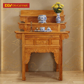 Bàn Thờ 3 Tầng Gỗ Gõ Đỏ Cao Cấp Đẹp Bền Rẻ 1m27
