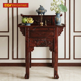 Bàn Thờ Gia Tiên 2 Tầng Gỗ Muồng Chạm Nghê Đẹp Mắt Giá Tốt
