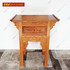 Bàn Thờ Gia Tiên Nhỏ Đẹp Gỗ Gõ Đỏ Giá Rẻ