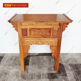 Bàn Thờ Gia Tiên Nhỏ Gỗ Gõ Đỏ Cao Cấp