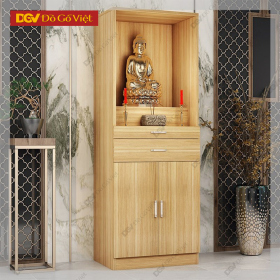 Bàn Thờ Phật Gia Tiên Màu Vân Gỗ Sồi Đẹp Ưu Đãi Giá Rẻ