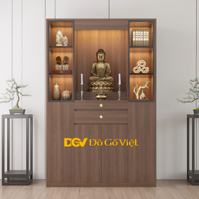 Bàn Thờ Phật Tại Gia Thiết Kế Đa Tầng Kệ Tối Ưu Công Năng
