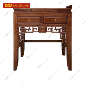 Bàn Thờ Tại Gia Chạm Chữ Phúc Phong Thủy Viền Vuông Đẹp