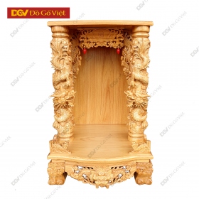 Bàn Thờ Thần Tài Ông Địa Gỗ Gõ Đỏ 7 Tấc Chạm Trổ Tinh...