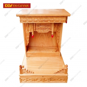 Bàn Thờ Thần Tài Ông Địa Nhỏ Gỗ Gõ Đỏ 100% Đẹp Giá Rẻ