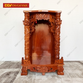 Bàn Thờ Thần Tài Thổ Địa Lớn 7 Tấc Cột 10 Gỗ Gõ Đỏ...