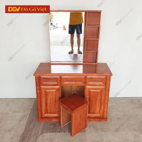 Bàn Trang Điểm 2 Thùng Gỗ Hương Đá Cao Cấp