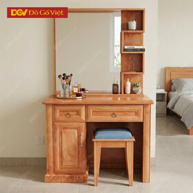 Bàn Trang Điểm Gỗ Gõ Đỏ 80cm Thiết Kế Tối Giản Sang Trọng
